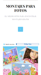 Mobile Screenshot of montajesparafotos.org